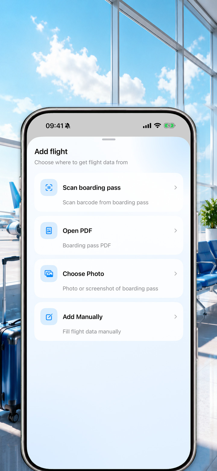 Adding a boarding pass