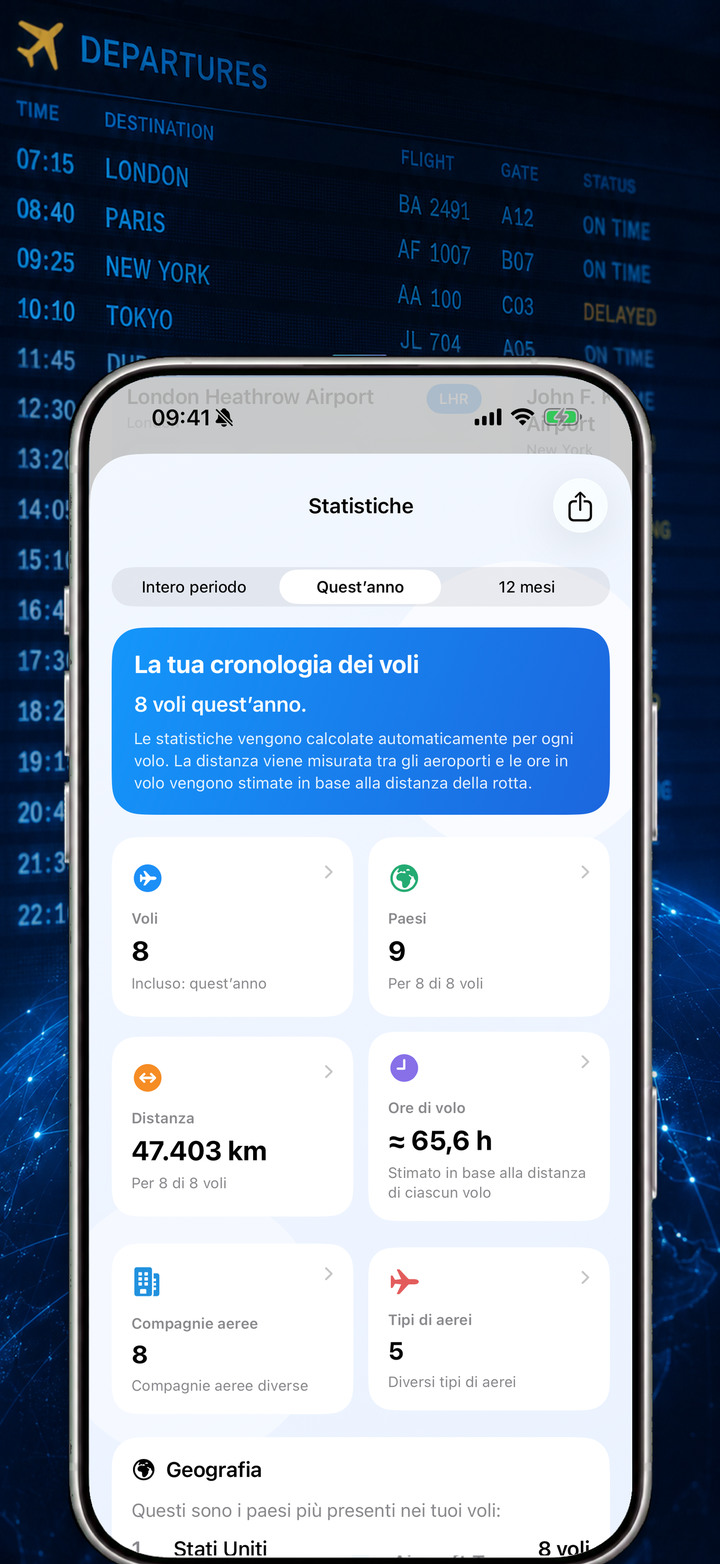 Statistiche dei voli